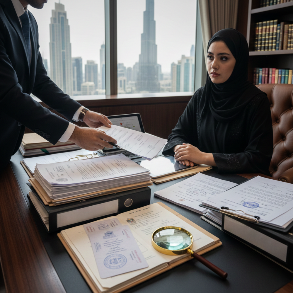مراجعة وثائق أحوال شخصية وملفات ميراث