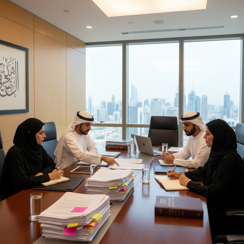 اجتماع قانوني لمراجعة عقود واتفاقيات الشركات